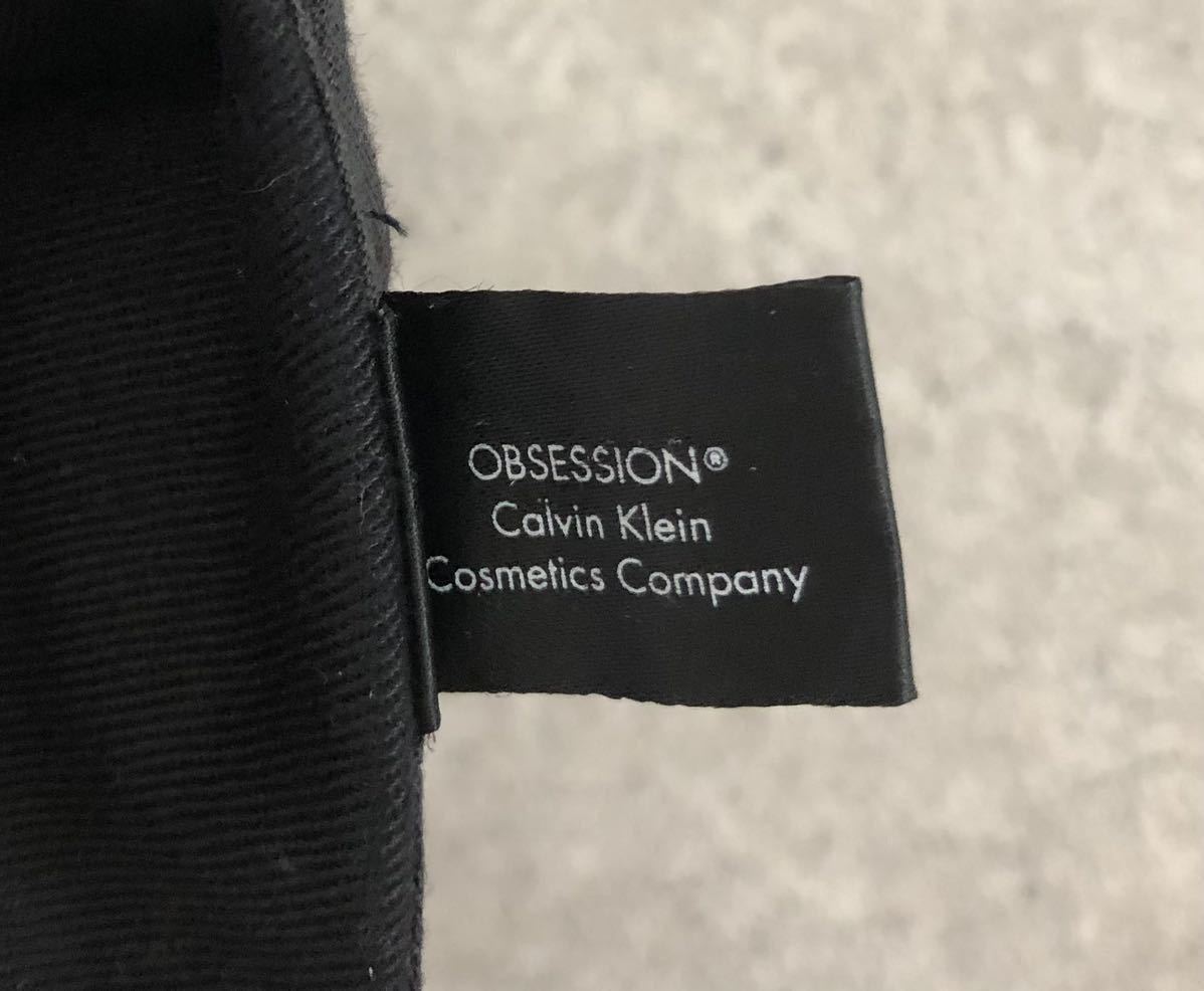 00's CALVIN KLEIN OBSESSION VINTAGE カルバンクライン ビンテージ 香水 プロモーション キャップ 帽子 黒 90s USA製 ブルースウェーバー