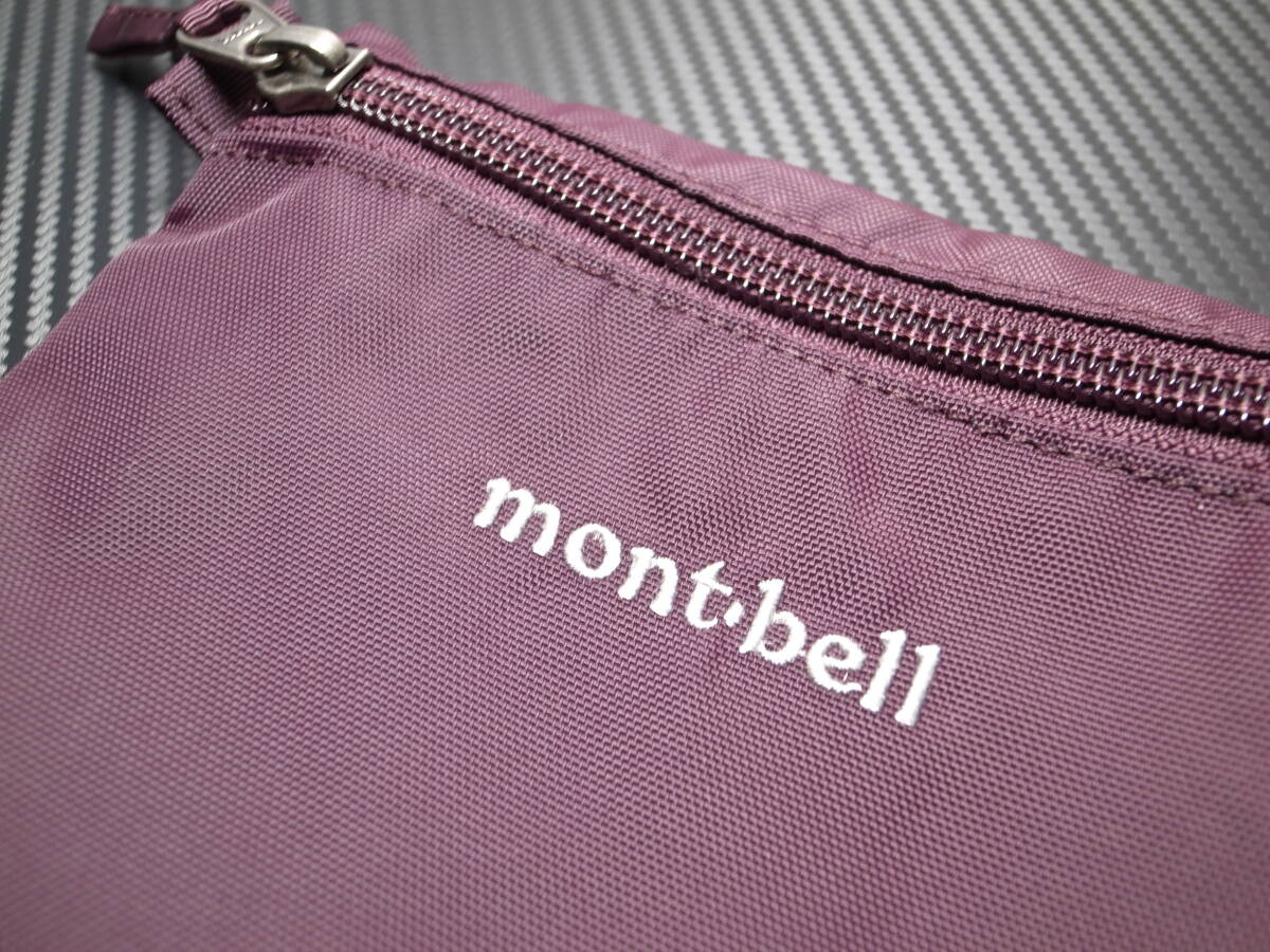 mont-bell(モンベル) ファスナー リップストップ小物入れ ライトペーパーポッシュ トラベルポーチ バーガンディ 財布 1123676 送料210円～_画像7
