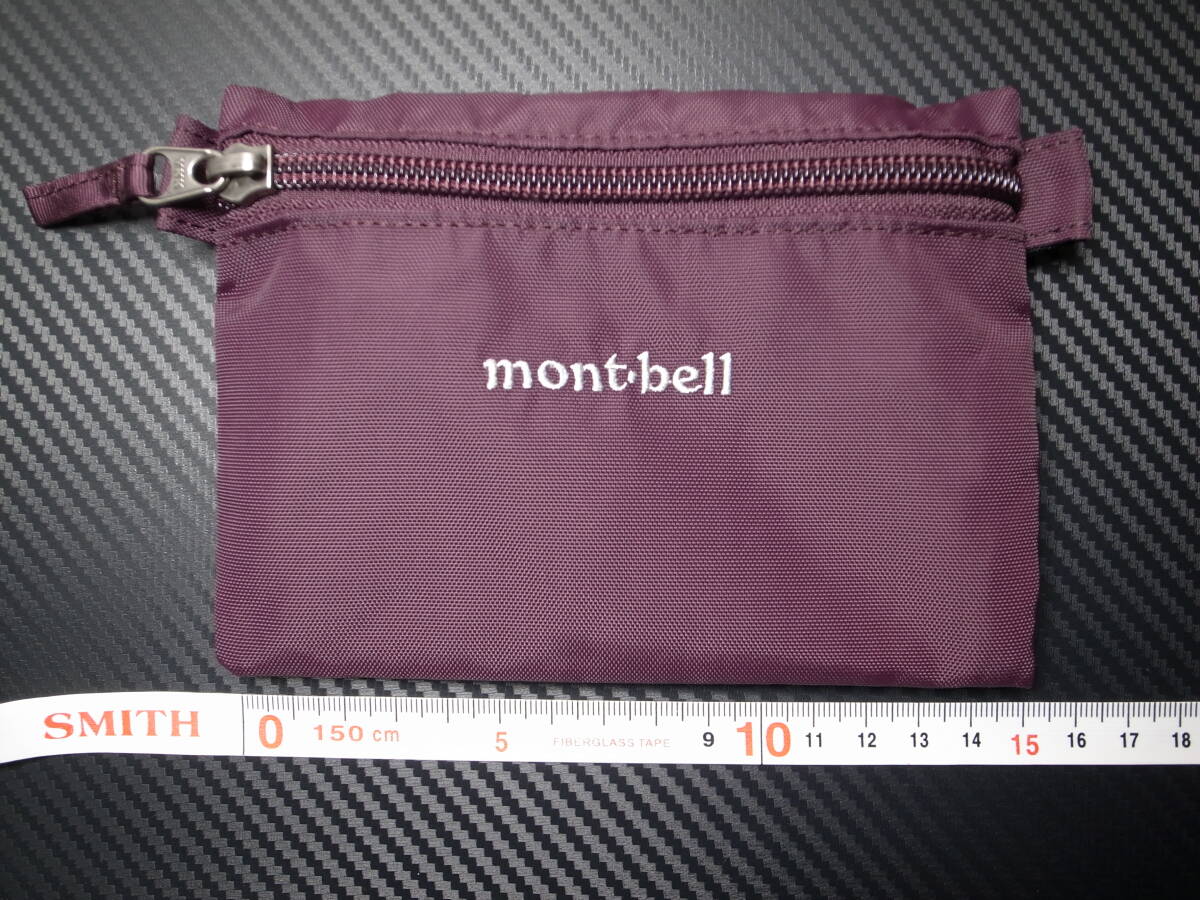 mont-bell(モンベル) ファスナー リップストップ小物入れ ライトペーパーポッシュ トラベルポーチ バーガンディ 財布 1123676 送料210円～_画像6