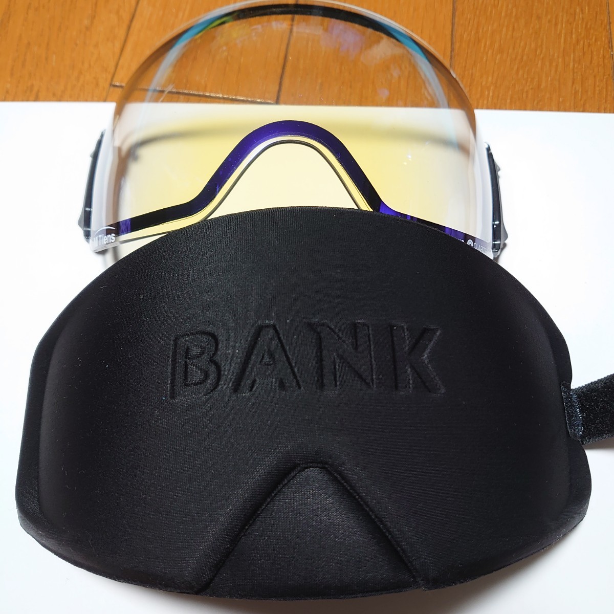 中古　 DICE BANK専用スペアレンズ　LBK5191 BLLSM　(MITミラー・調光・撥水・PAF)　ケース付き_画像8