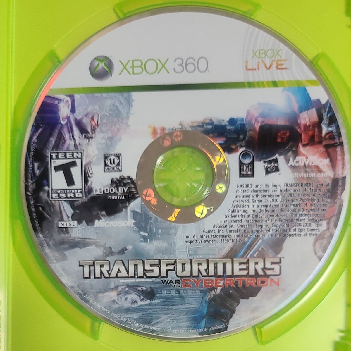Xbox360 Transformers War For Cybertron 北米版 海外版