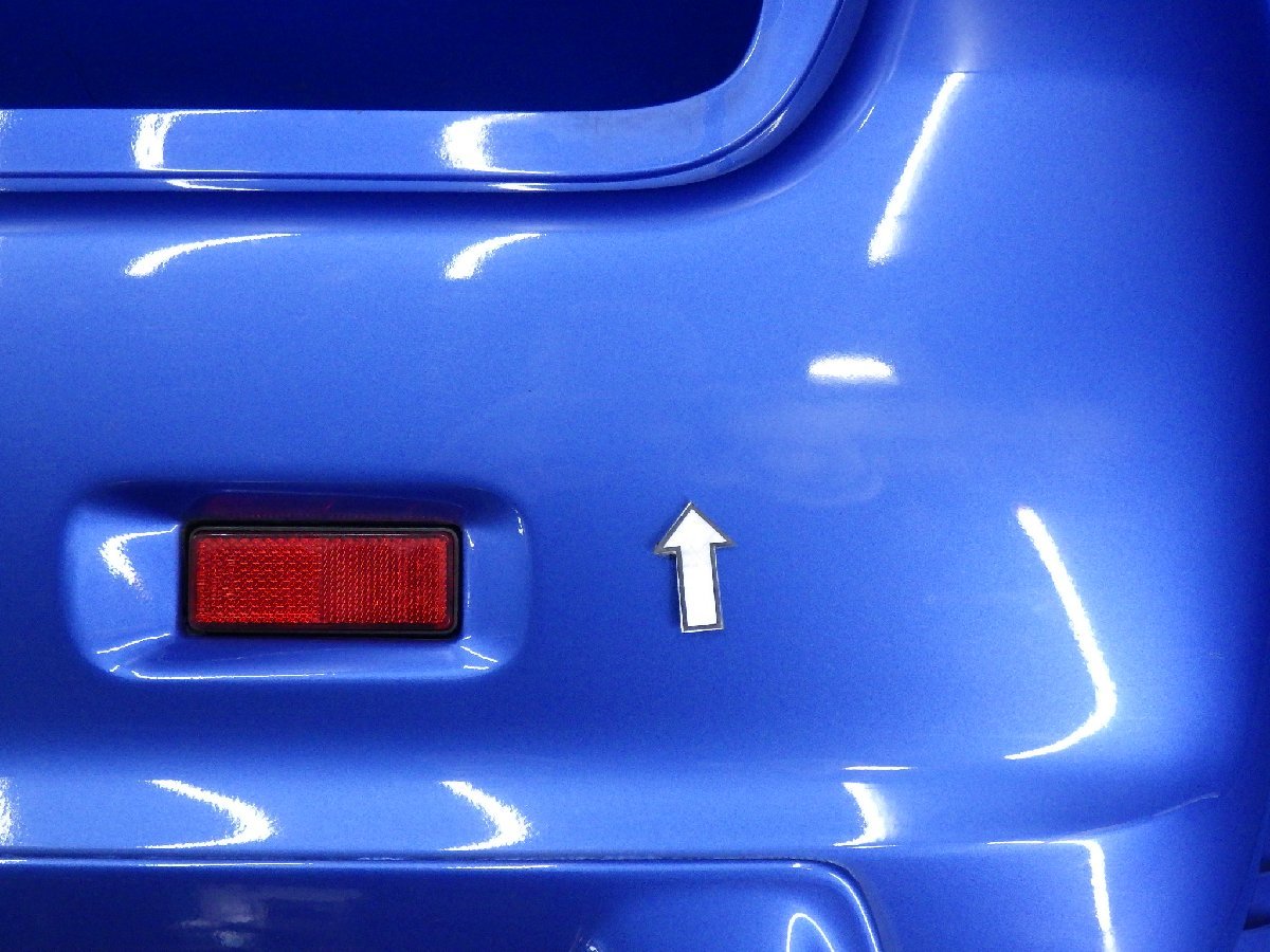 Kei FISワールドカップリミテッド リアバンパー ブルー Z2J スポイラー付き H14年 HN22S 【個人宅直配不可】_画像4