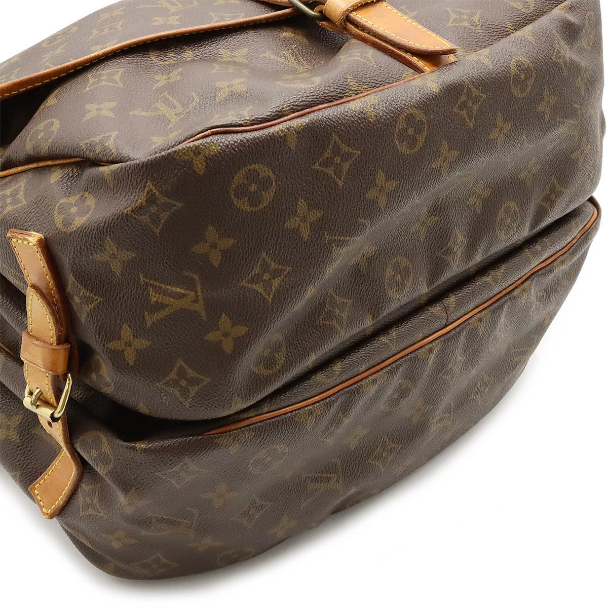 LOUIS VUITTON ルイ ヴィトン モノグラム ソミュール35 ショルダーバッグ メッセンジャーバッグ 斜め掛け_画像3