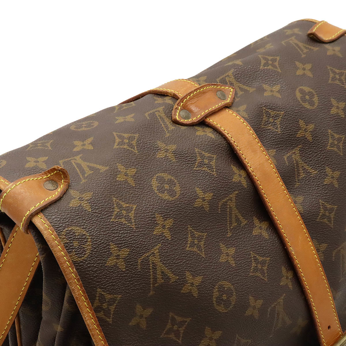 LOUIS VUITTON ルイ ヴィトン モノグラム ソミュール35 ショルダーバッグ メッセンジャーバッグ 斜め掛け_画像6