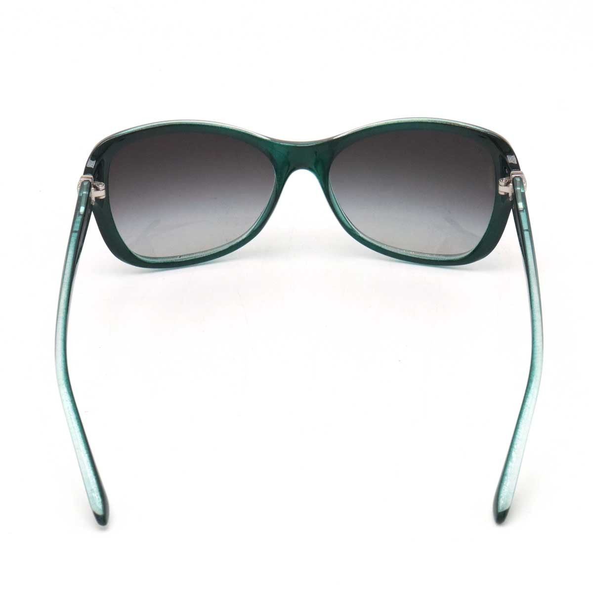 BVLGARI BVLGARY sunglasses black gradation rhinestone green 57*16 135 3N