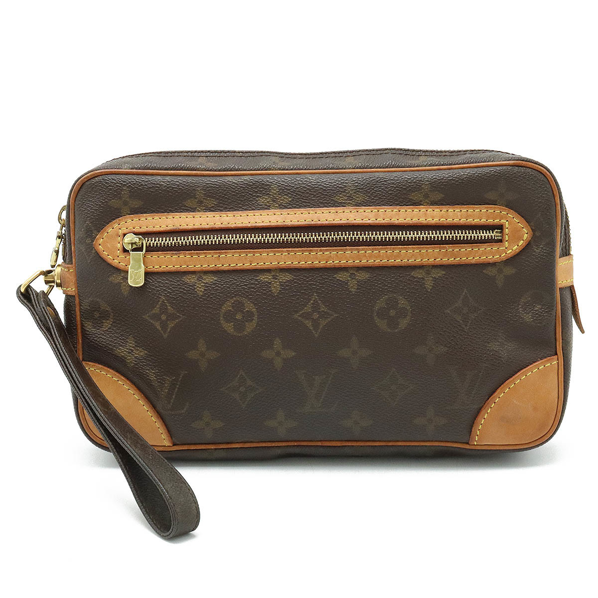 LOUIS VUITTON Louis Vuitton monogram maru Lee Dragon n second bag handbag clutch bag 