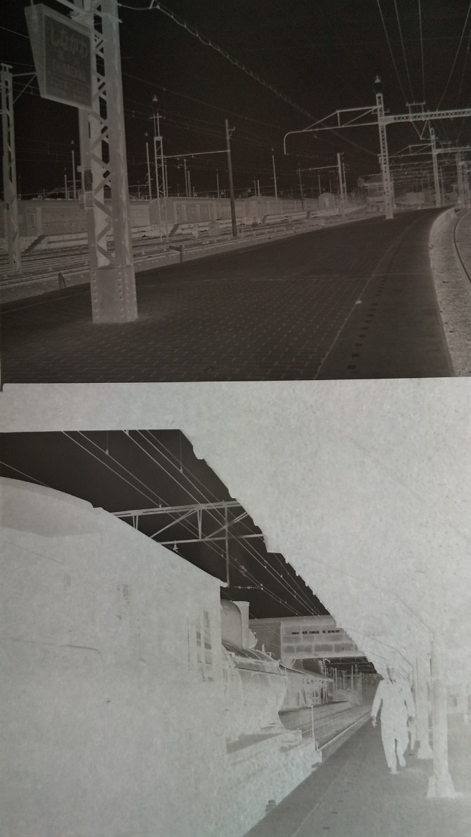 ①鉄道ネガ6×6判1958年4月5日小田原駅80型電車・EF58品川駅8620等_画像4