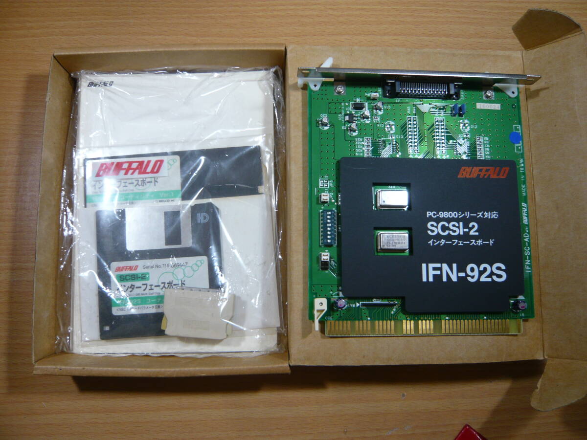 送料無料◆PC-9800シリーズ対応 Buffalo Cバス SCSI-2 インターフェースボード IFN-92S_画像1