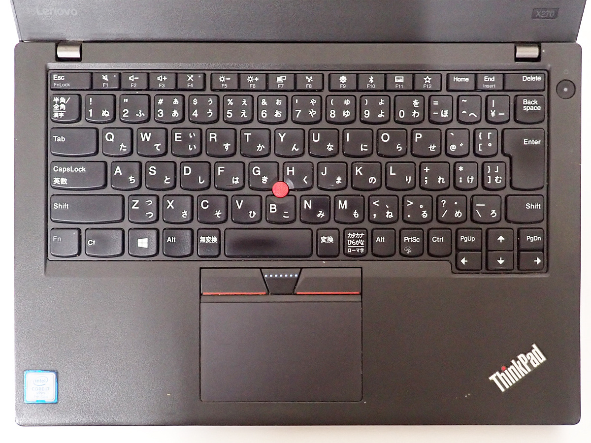 Lenovo ThinkPad X270 Core i7 7600U 2.80GHz Webカメラ ジャンク_画像2