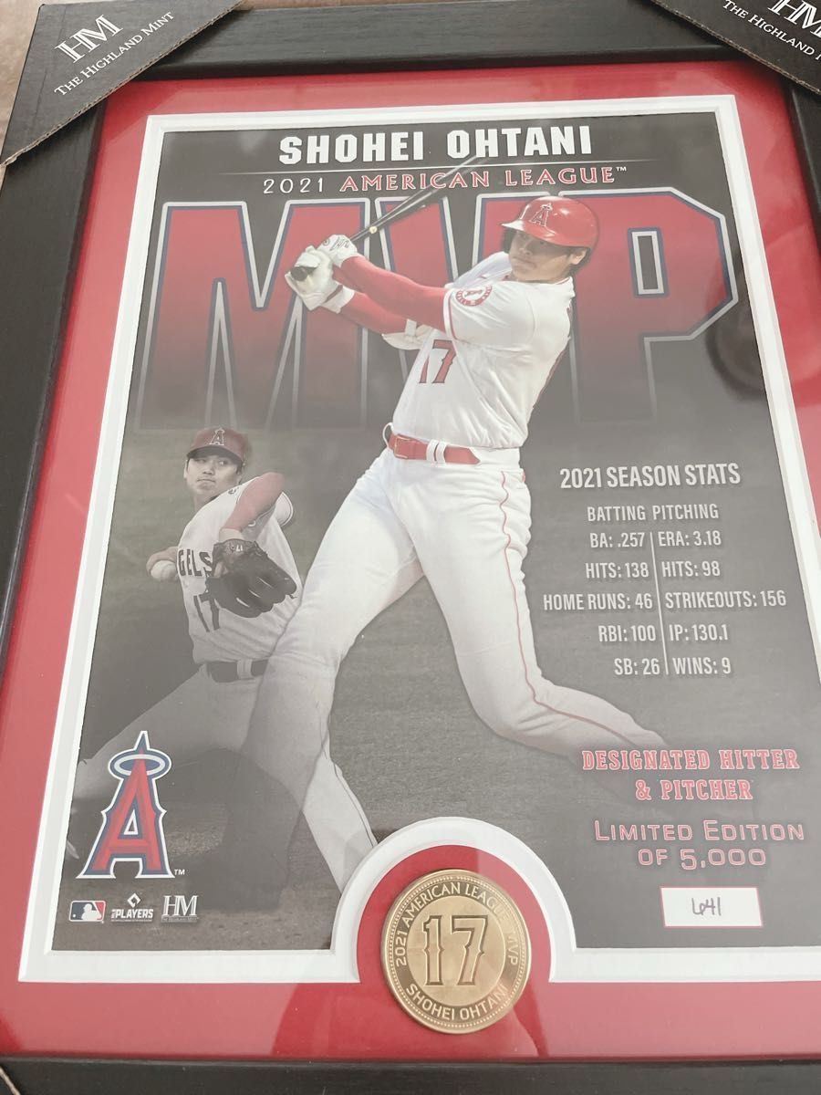 Ｈｉｇｈｌａｎｄ　Ｍｉｎｔ　エンゼルス　大谷翔平　ア・リーグ　ＭＶＰ　記念　２０２１　コイン　フォト