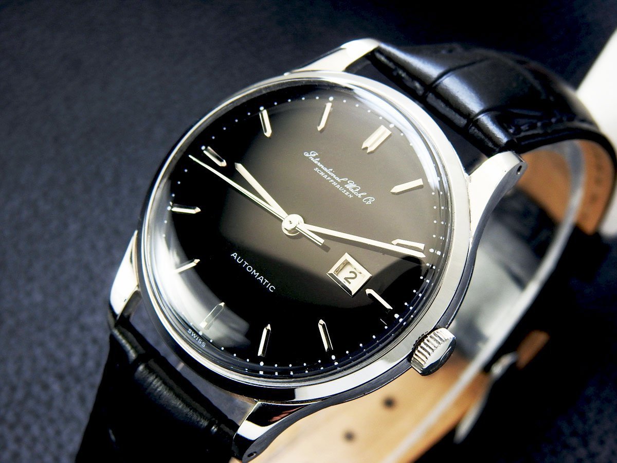 IWC インターナショナル Steel Cal 8531 Black Dial メンズ 自動巻き (美品、OH済み ) / 35mm _画像2