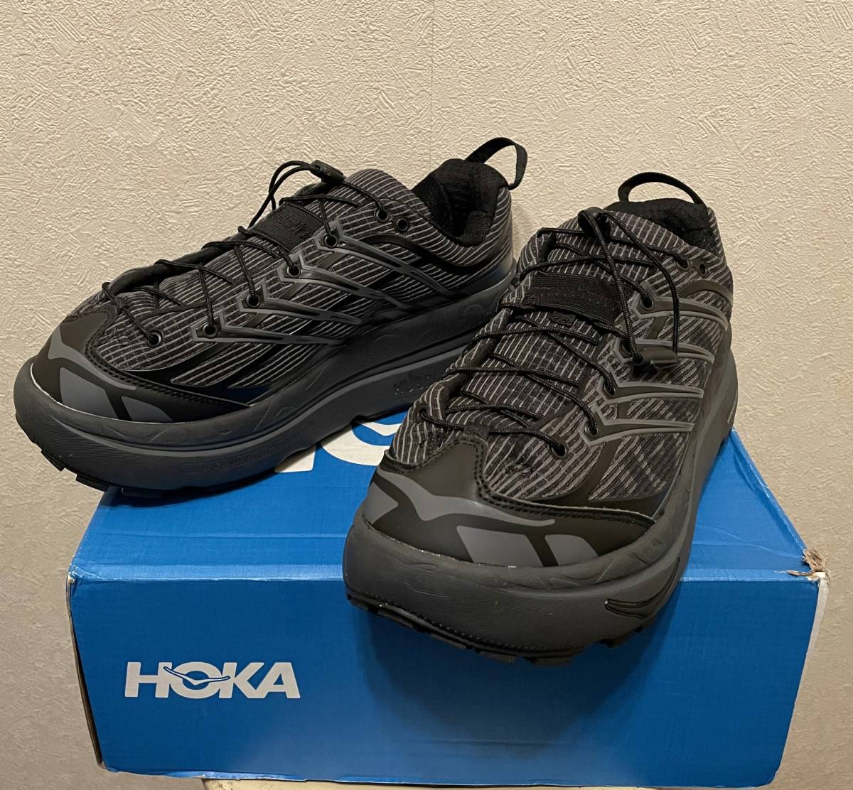 新品HOKA-U MAFATE ORIGINSブラック黒グレーUS9.5:JPN27.5cmデッドストック元箱付きMADE IN VIETNAMベトナム製_画像1