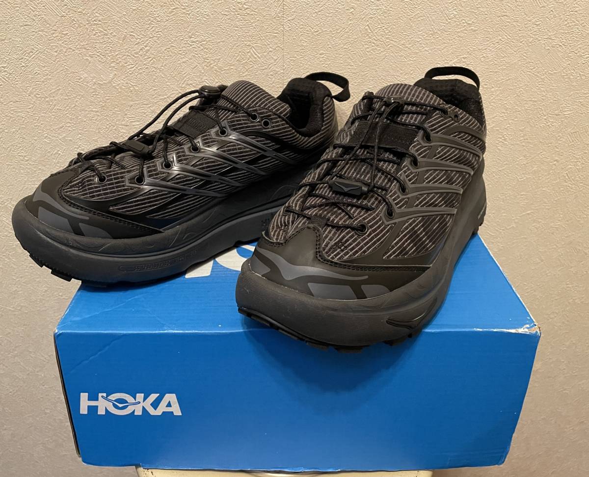 新品HOKA-U MAFATE ORIGINSブラック黒グレーUS10:JPN28cmデッドストック元箱付きMADE IN VIETNAMベトナム製_画像2