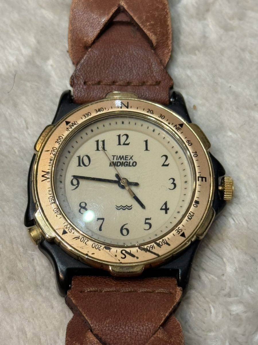 TIMEX INDIGLO タイメックス 376 MA CELL WATER RESISTANT 腕時計 ジャンクの画像2