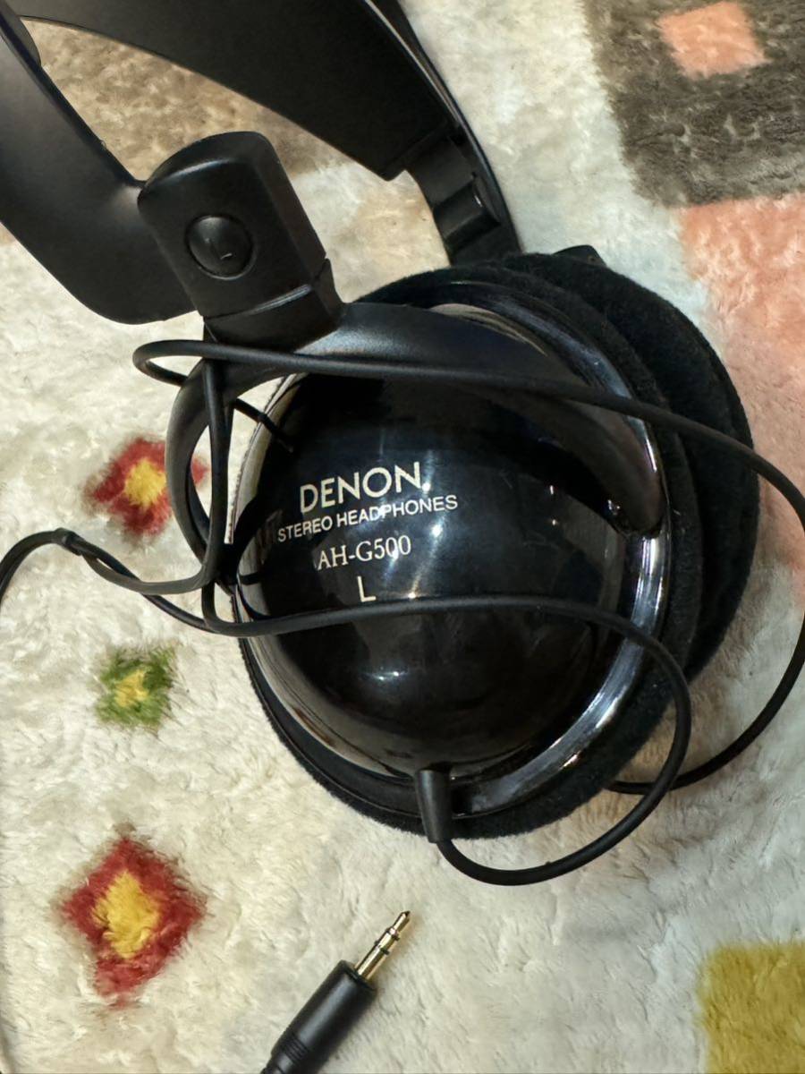 DENON デノン STEREO HEADPHONES AH-G500 ヘッドフォン 有線 _画像2