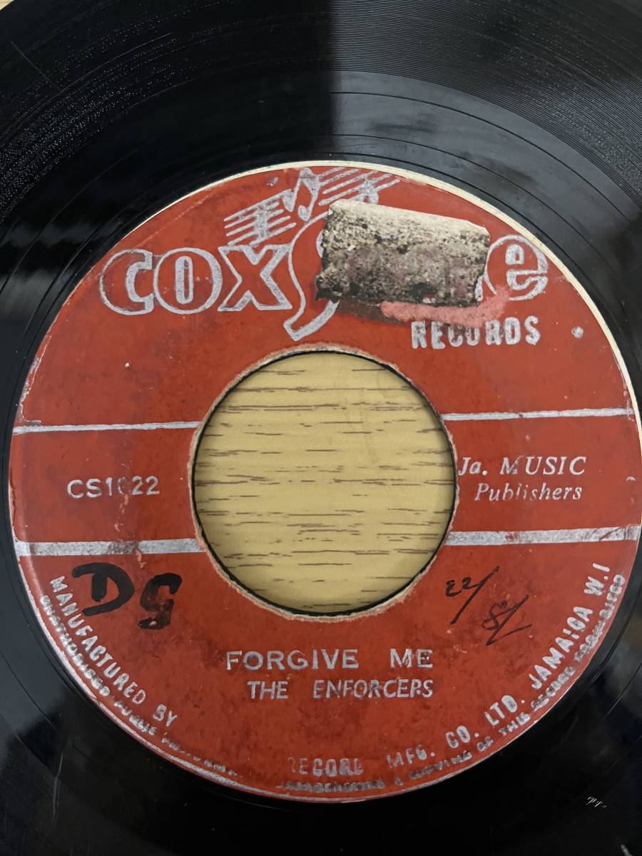 The EnforcersForgive Me / Jeff Dixon Tickle Me (Coxsone) Very Rare_画像2