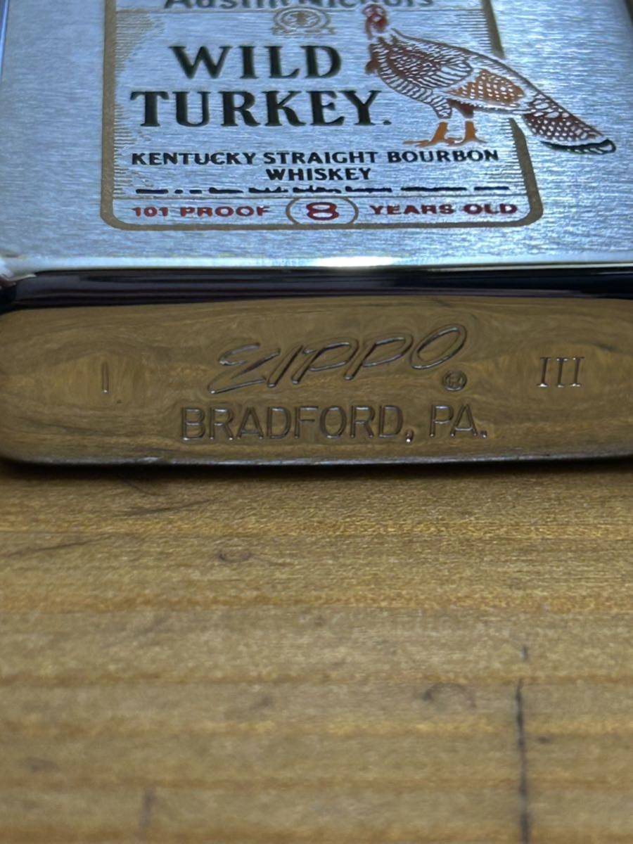 【2-102】 ほぼ未使用 極美品 ZIPPO ジッポー オイルライター ワイルドターキー WILD TURKEY I Ⅲ 喫煙具_画像6