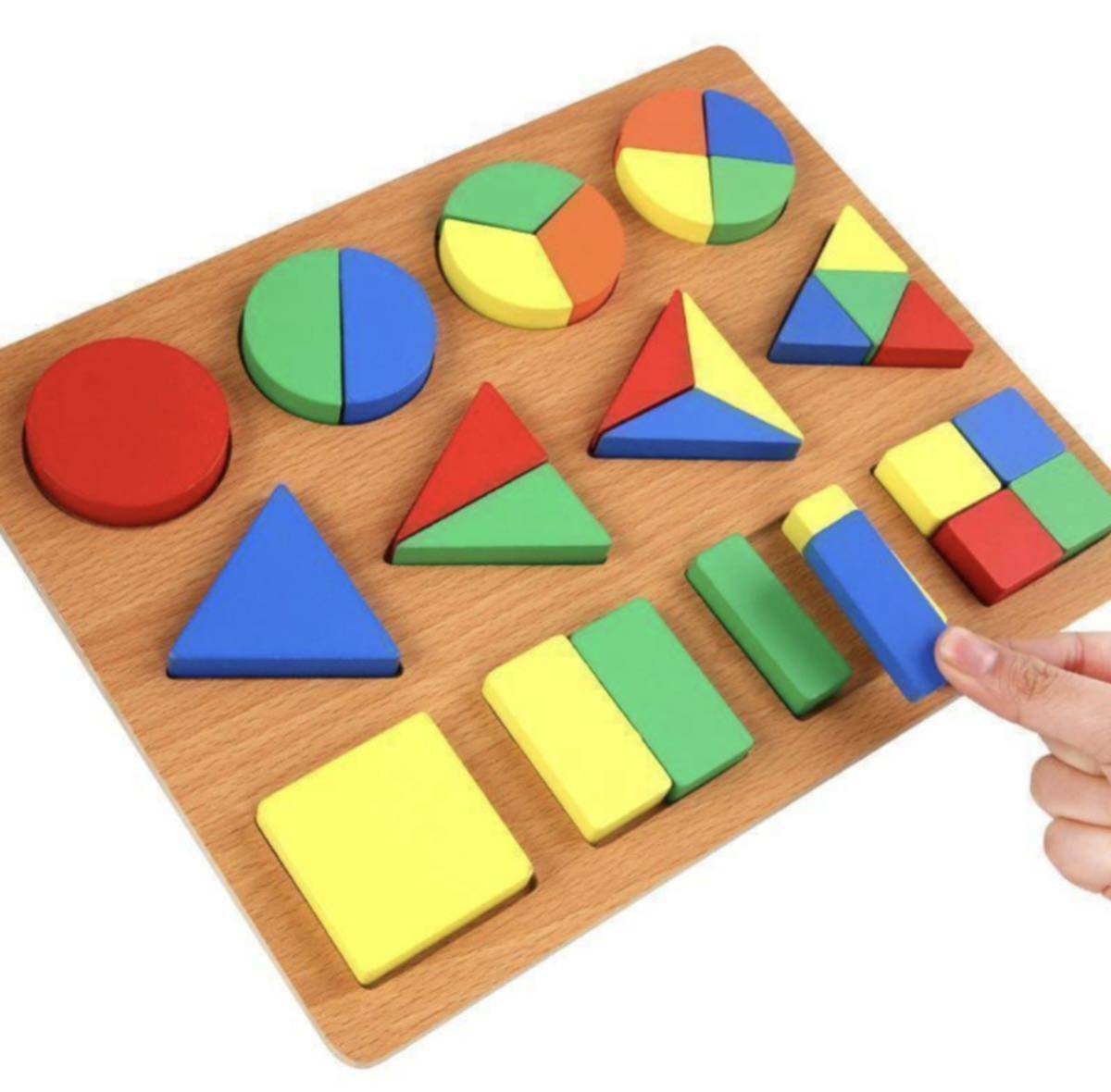 【色々組み合わせてみよう】木製パズル 知育玩具 モンテッソー パズル 型はめ