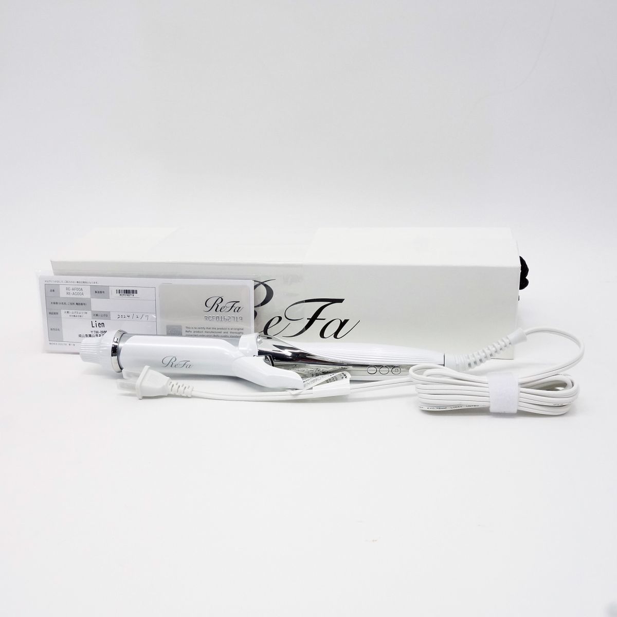 110 ReFa リファ BEAUTECH CURL IRON ビューテックカールアイロン 32 RE-AF00A ホワイト ※中古美品