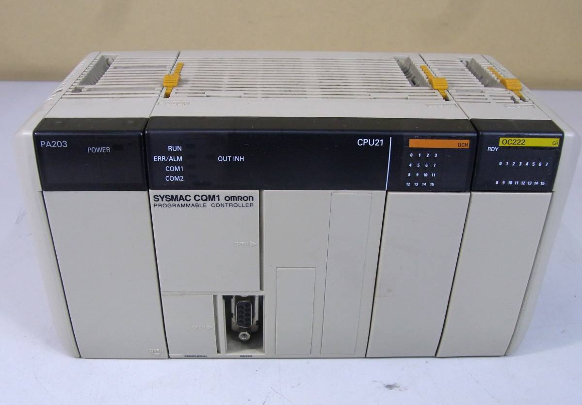 OMRON PA203 電源ユニット CQM1-CPU21 CPUユニット, OC222 管理番号：RH-994_画像1