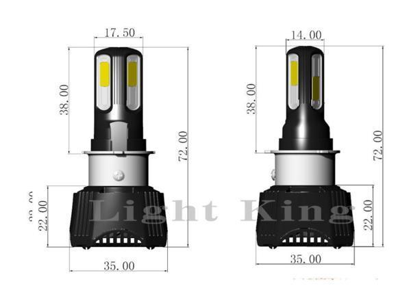 高輝度 4600LM 超ミニ PH7 PH8 Hi Lo バイク LED ヘッドライト スーパーカブ50ビジネス/トゥデイ/バイト/モンキー/リトルカブの画像6