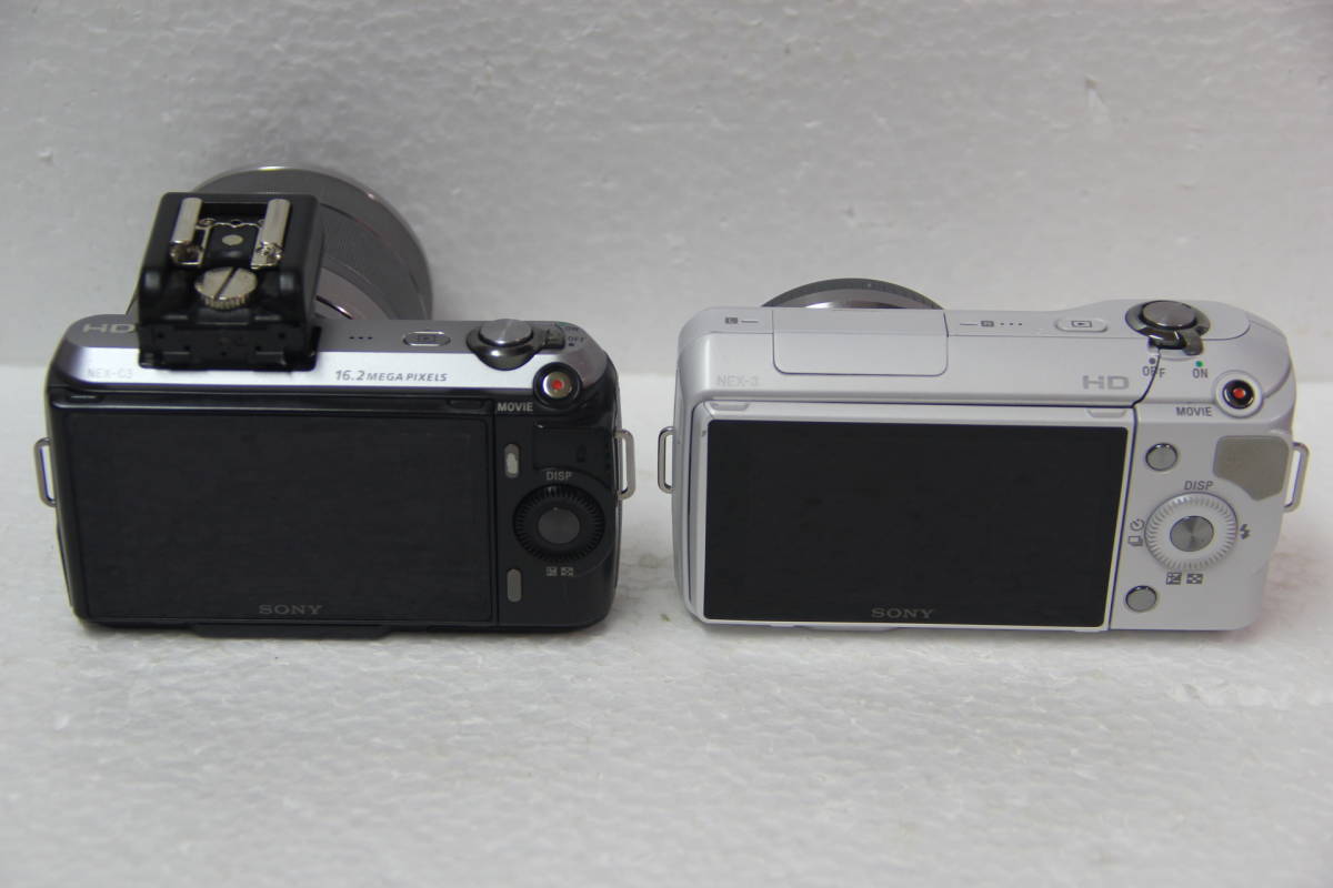 SONY デジタルカメラ まとめて2個セット NEX-C3/NEX-3 0.25m/0.82ffレンズ付属 送料無料_画像4