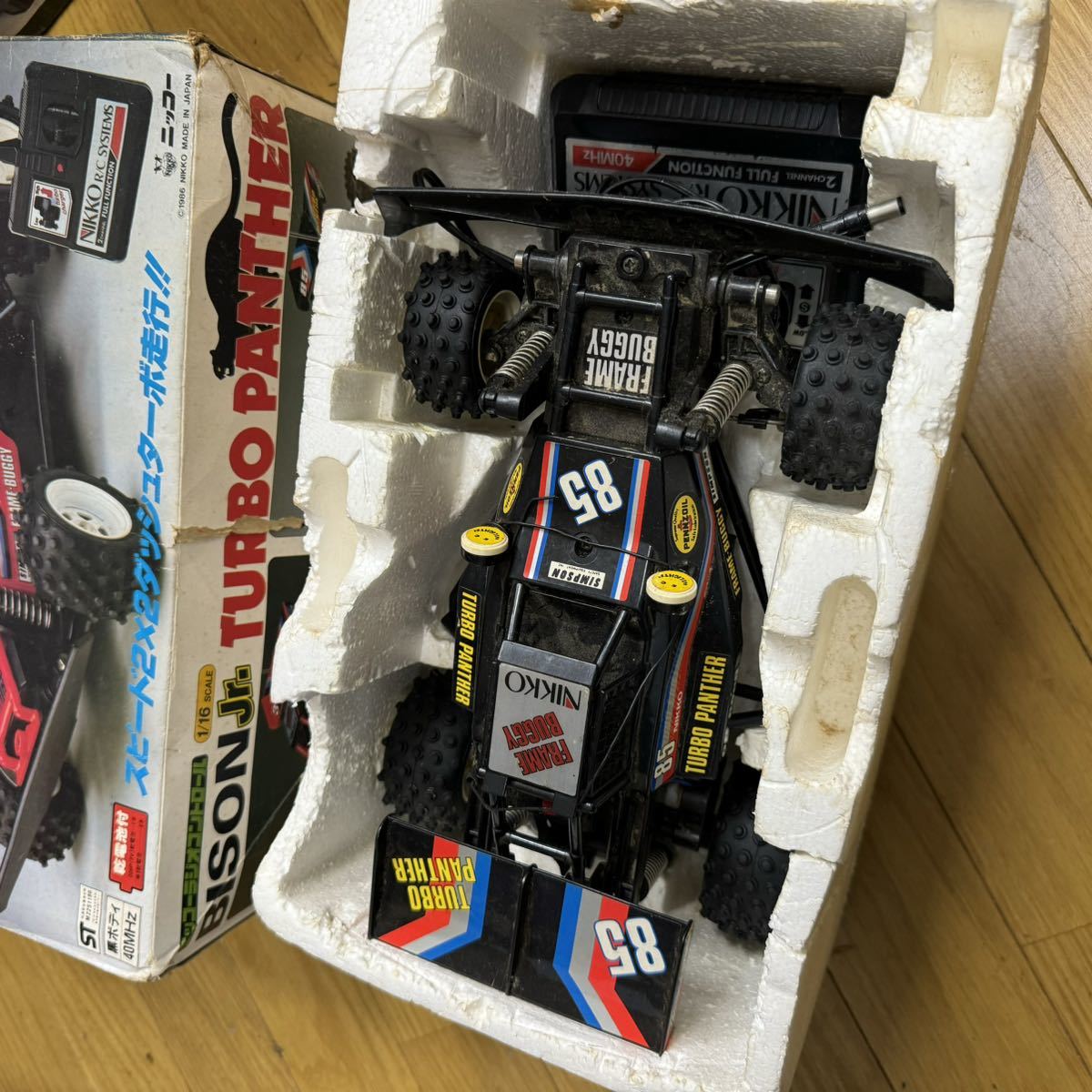 バイソン　JR ターボパンサー　ラジコン ニッコー ラジオコントロール 1/16 TURBO PANTHER 動作未確認　吹屋_画像2