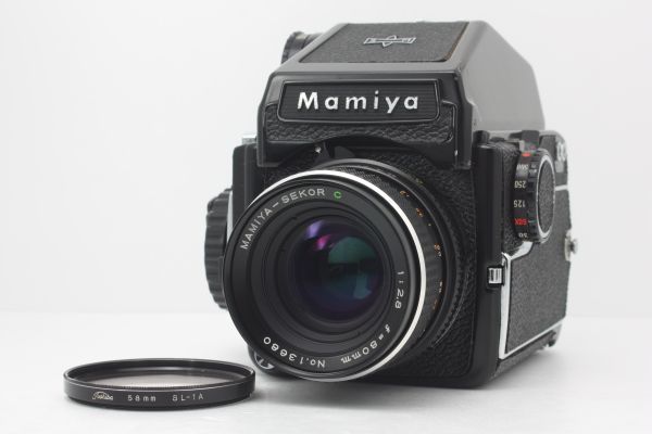 【良品】マミヤ Mamiya M645 MAMIYA-SEKOR C 1:2.8 80mm 完動品 ストラップ・フィルター付 #64_画像1