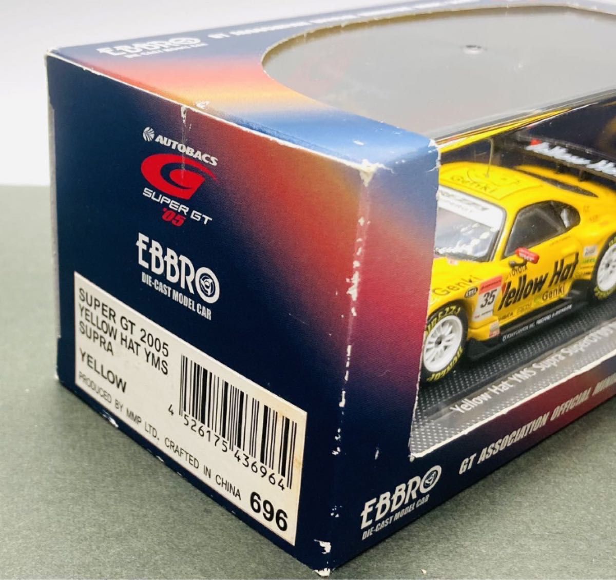 1/43 EBBRO エブロ イエローハット YMS スープラ SUPER GT 2005 ミニカー