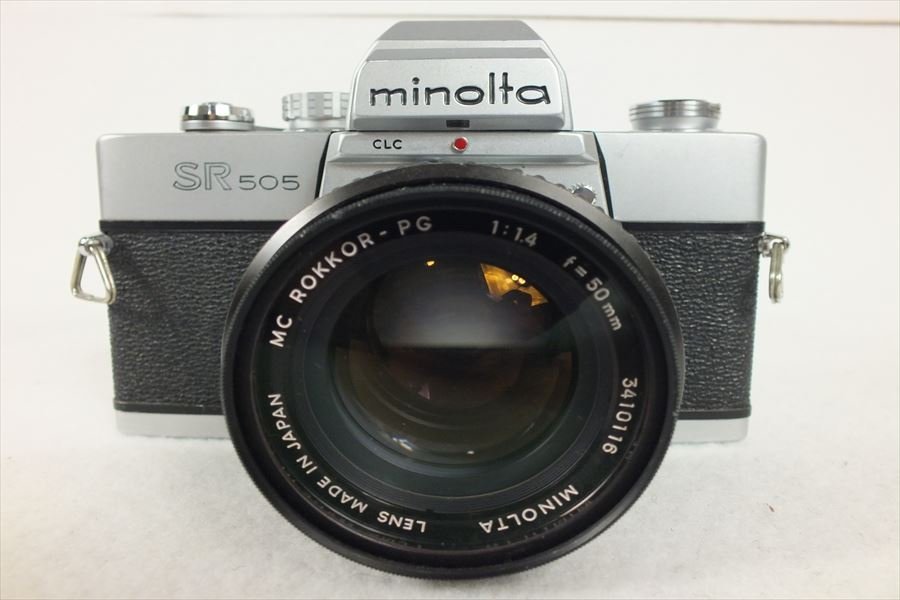 ★ MINOLTA ミノルタ SR505 フィルム一眼レフ 1:1.4 50mm シャッター切れOK 中古 現状品 240201Y6035_画像2