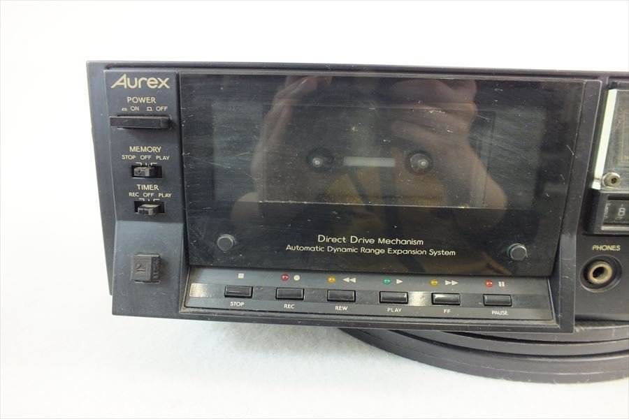 ◆ Aurex オーレックス PC-X66AD カセットデッキ 中古現状品 240209M5326_画像3