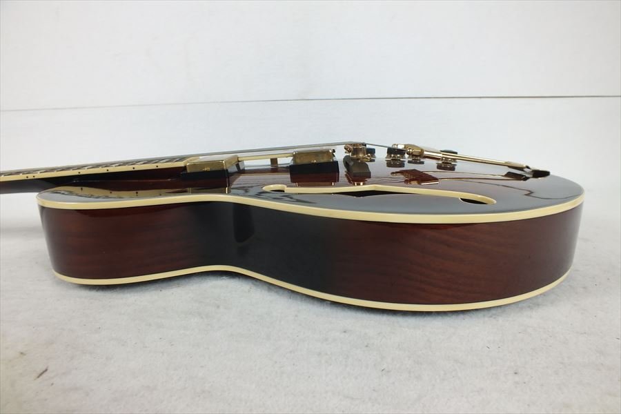 ★ Ibanez アイバニーズ AG95QA-DBS 5B-02 ギター 音出し確認済 中古 現状品 240201C4343_画像7