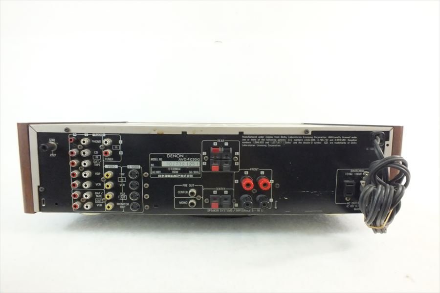 ◆ DENON デノン AVC-1030G アンプ 中古現状品 240209M5414_画像7