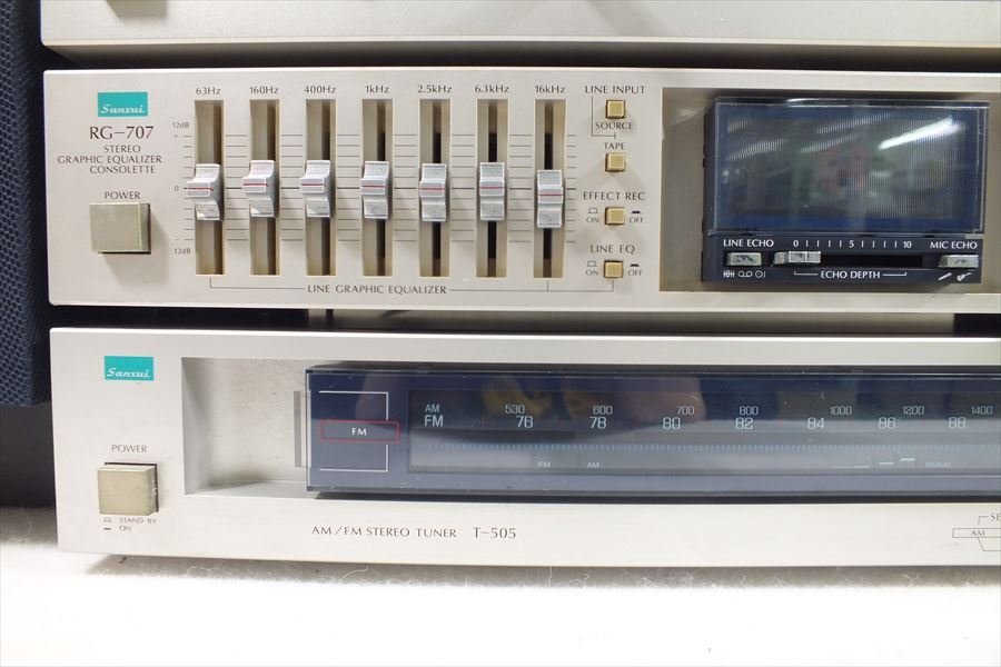 □ SANSUI サンスイ D-55M A-505 RG-707 T-505 P-D30 システムコンポ 中古 現状品 231206B5071_画像5