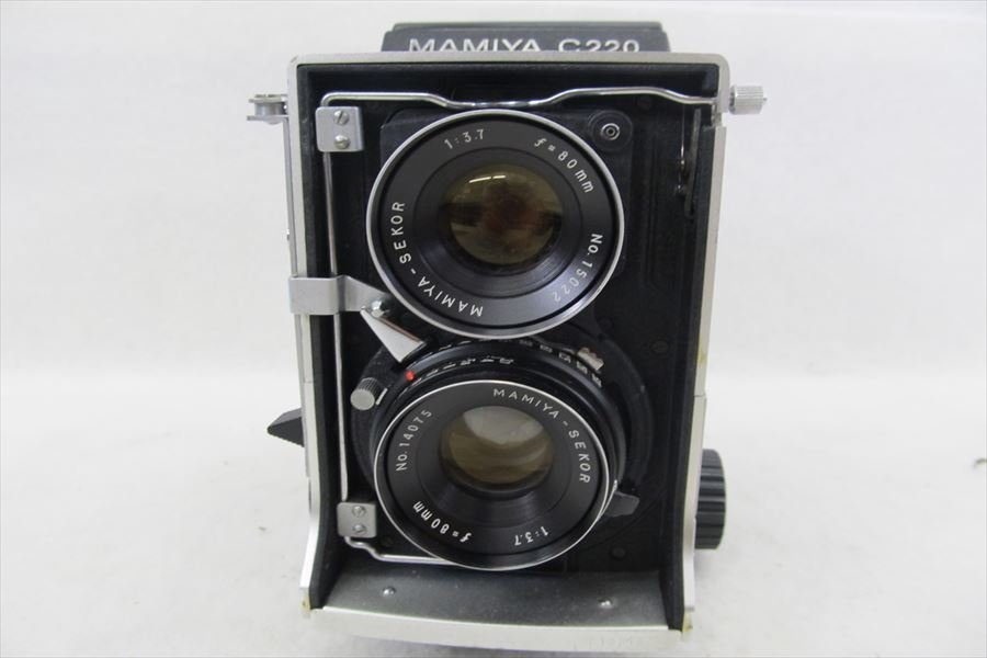 ▼ MAMIYA マミヤ C220 professional 二眼レフカメラ 1:3.7/80mm 中古 240208T3236_画像2