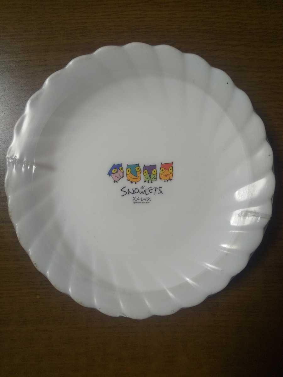 【送料無料】ヤマザキ春のパン祭り山崎春のパンまつり　1997年白いスノーレッツ皿6枚セット　白い皿　アルコパル_画像1