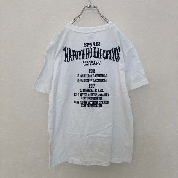 ya38 SPYAIR バンドT 半袖Tシャツ ARENA TOUR 2016-2017 ホワイト メンズ Mの画像5
