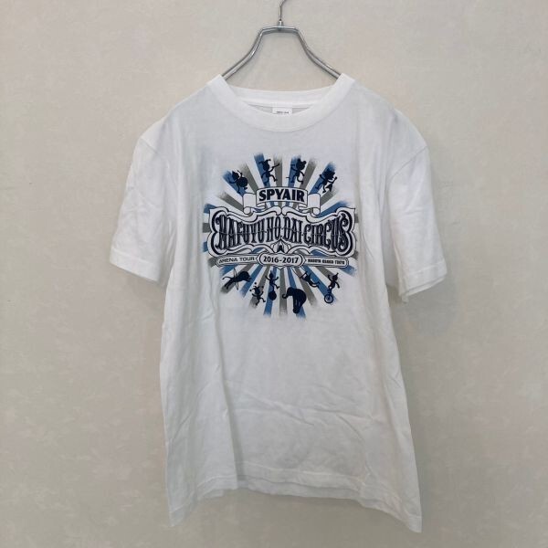 ya38 SPYAIR バンドT 半袖Tシャツ ARENA TOUR 2016-2017 ホワイト メンズ Mの画像1