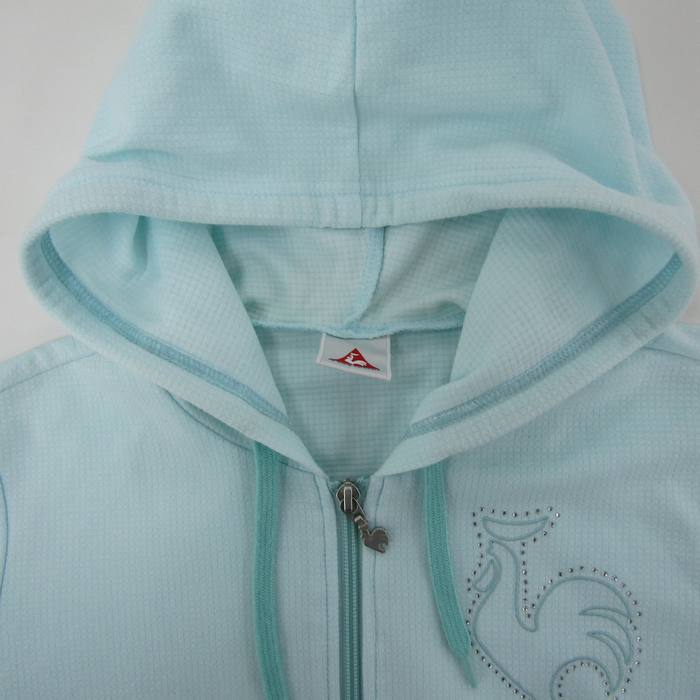  Le Coq s Porte .f Parker длинный рукав полный Zip спортивная одежда tops женский M размер голубой le coq sportif