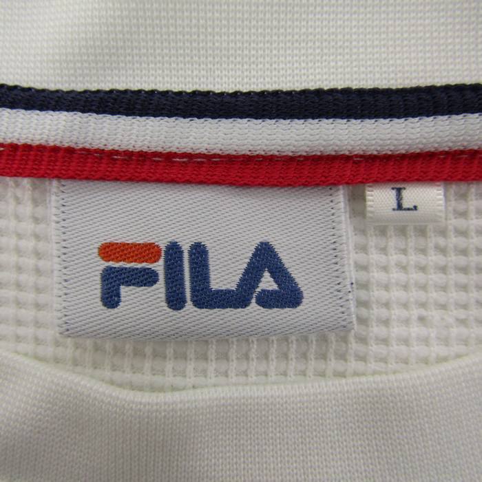 フィラ Tシャツ 半袖 スポーツウエア トップス 白 メンズ Lサイズ ホワイト FILA_画像3