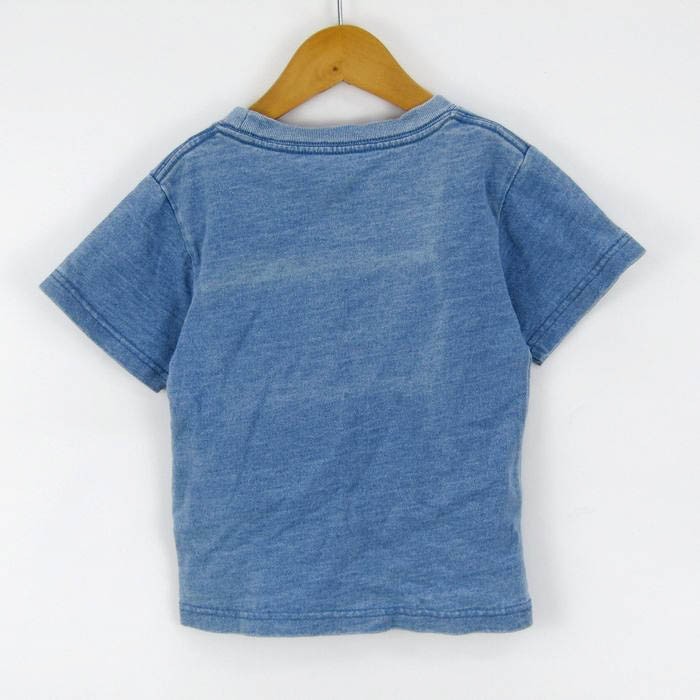 チャムス 半袖Tシャツ ロゴプリント トップス アウトドア 男の子用 S90-100サイズ 青 キッズ 子供服 CHUMSの画像2