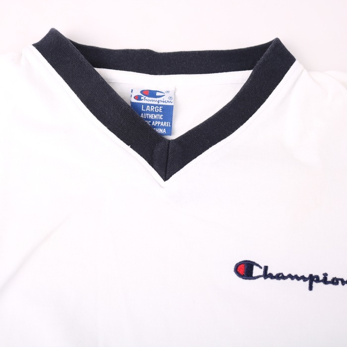 チャンピオン Tシャツ 半袖 コットン100% スポーツウエア トップス 白 メンズ Lサイズ ホワイト Champion_画像4
