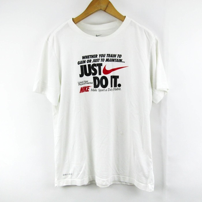 ナイキ Tシャツ 半袖 ドライフィット スポーツウエア トップス 白 メンズ Mサイズ ホワイト NIKE_画像1