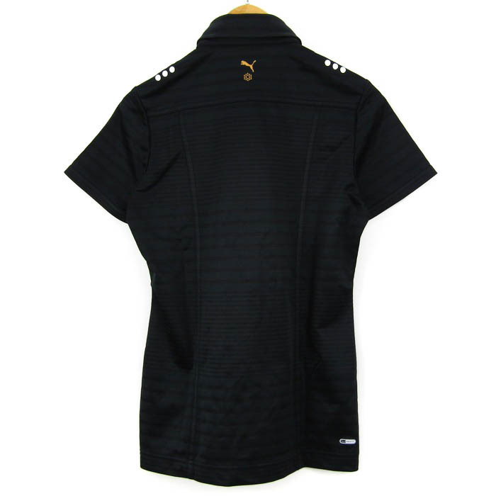プーマ シャツ ゲームシャツ 半袖 スポーツウエア トップス 黒 レディース Lサイズ ブラック PUMAの画像2