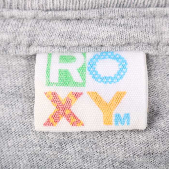  Roxy футболка длинный рукав хлопок 100% спортивная одежда tops женский M размер серый ROXY