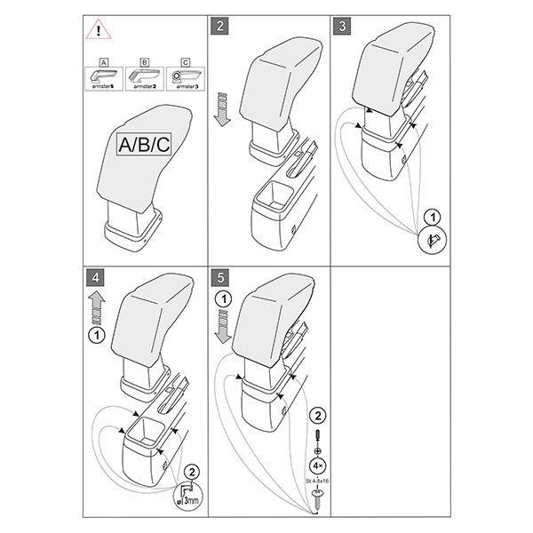 ARMSTER 3 アームレスト SUZUKI SPLASH '08-'14　スズキ スプラッシュ '08-'14_画像8