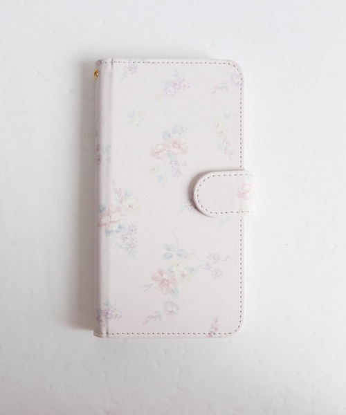 新品　タグ付 tocco closet ミラー付きフラワープリントスマホケース 手帳型 鏡 ポケット カードケース ガーリー 花柄_画像1