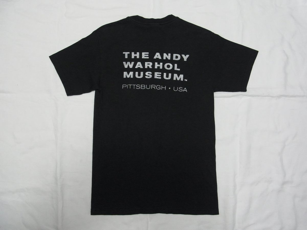 ☆ 90s USA製 ビンテージ The Andy Warhol Museum アンディ・ウォーホル 美術館 『Famous』 Tシャツ sizeS 黒 ☆古着 POP ART ロック 80s_画像2