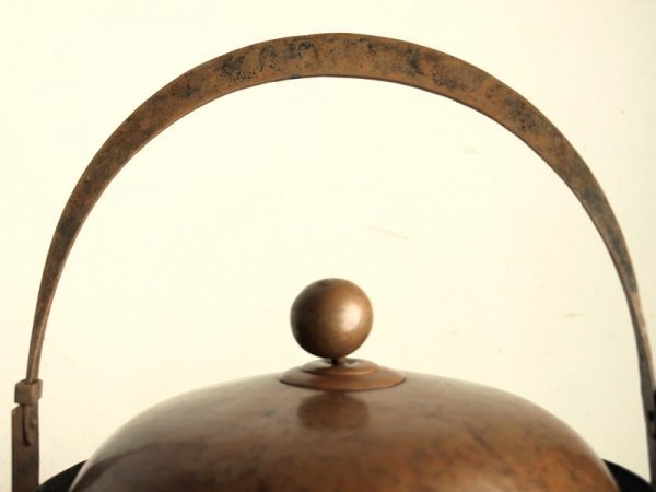 銅製の蒸し器 すのこ付　蒸し鍋　ふかし釜　ふかし鍋　銅鍋　古道具　レトロ　D42_画像8