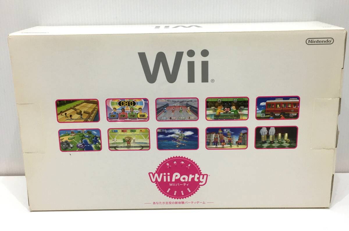 :中古 [ジャンク] Wii Wiiパーティセット 動作未確認/商品保証不可　現状品 欠品あり 家庭用ゲーム機 経年劣化あり_画像2